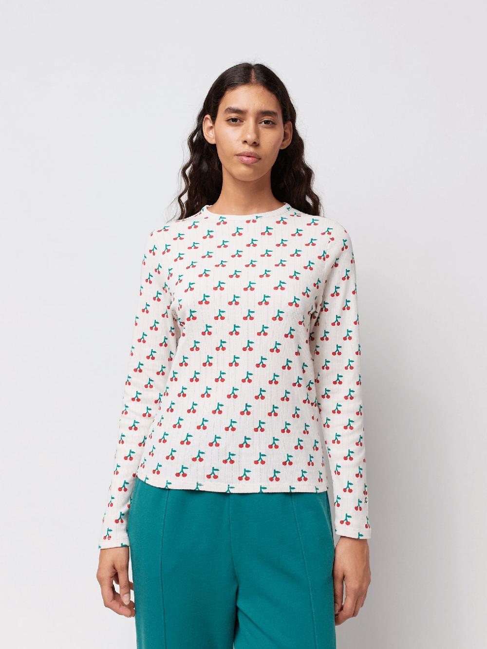 Bobo Choses Cherry Printed Straight Fit T-shirt