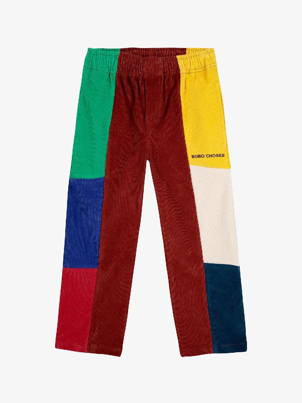 Bobo choses Bobo Choses color block corduroy straight pants