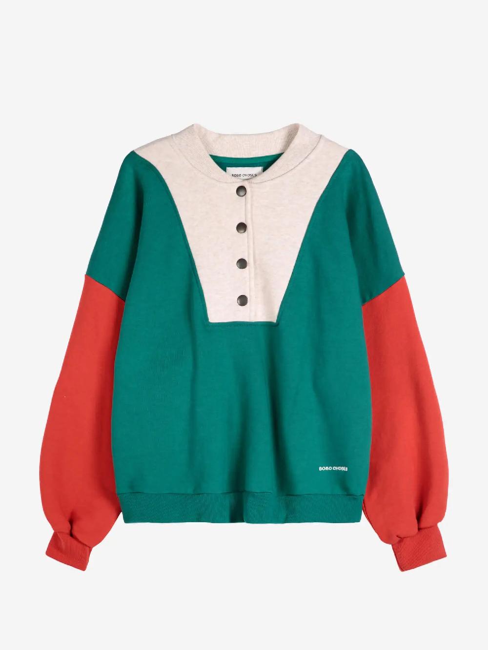 Bobo Choses Color Block Drop Shoulder Sweatshirt