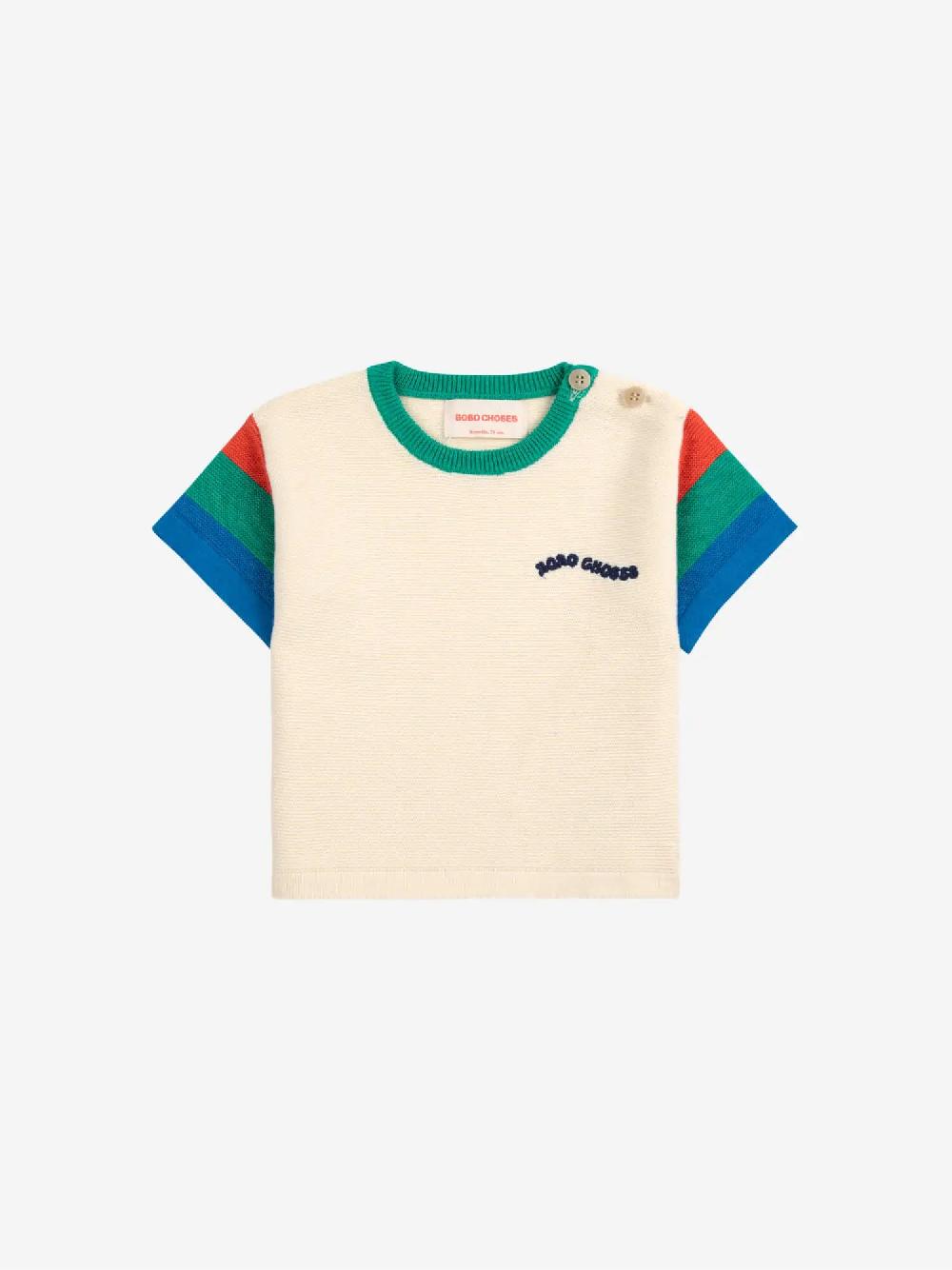 Bobo choses Color block knitted T-shirt