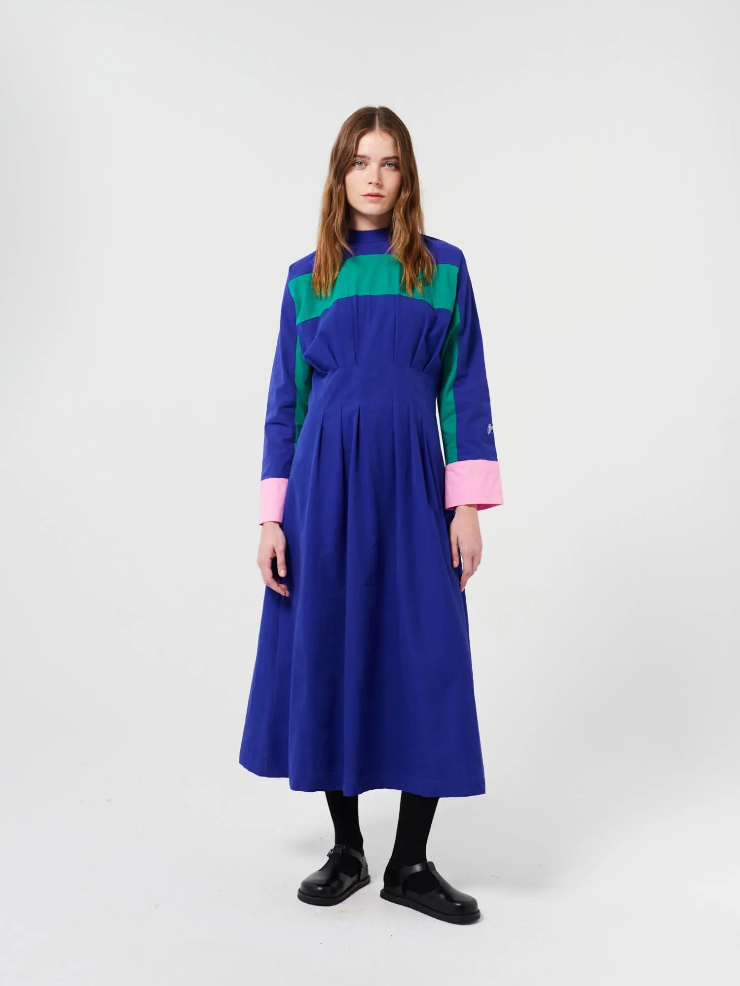 Bobo choses Color block mock-neck dress