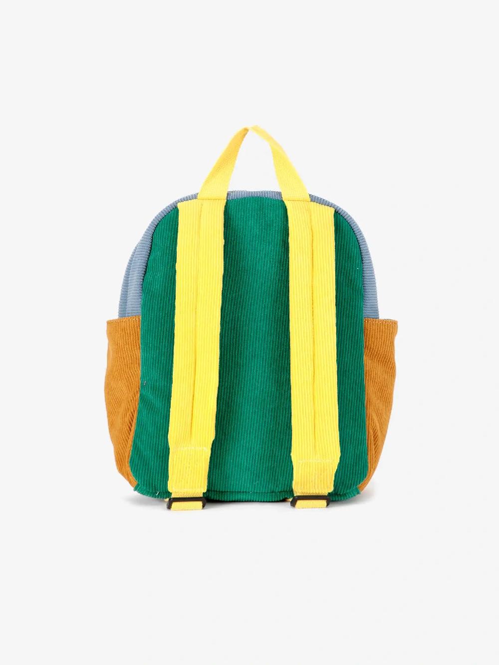 Bobo Choses Color Block Padded Corduroy Schoolbag