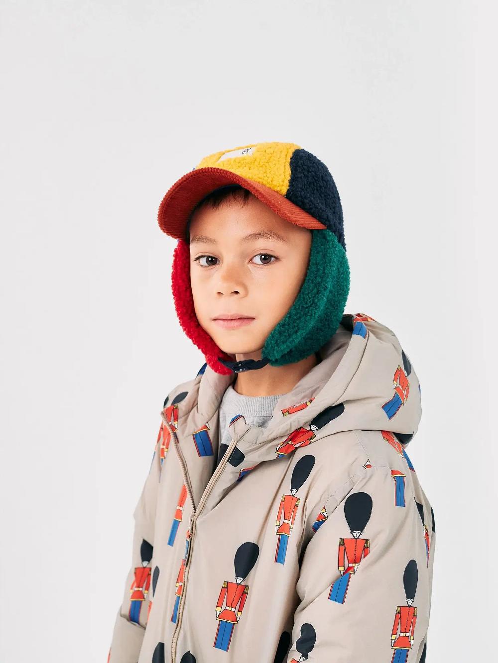 Bobo Choses Color Block Sheepskin Chapka