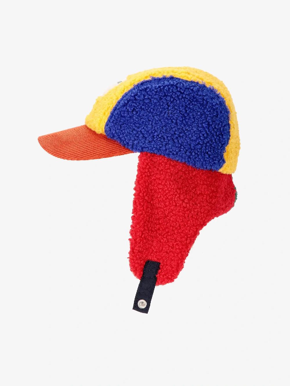 Bobo Choses Color Block Sheepskin Chapka