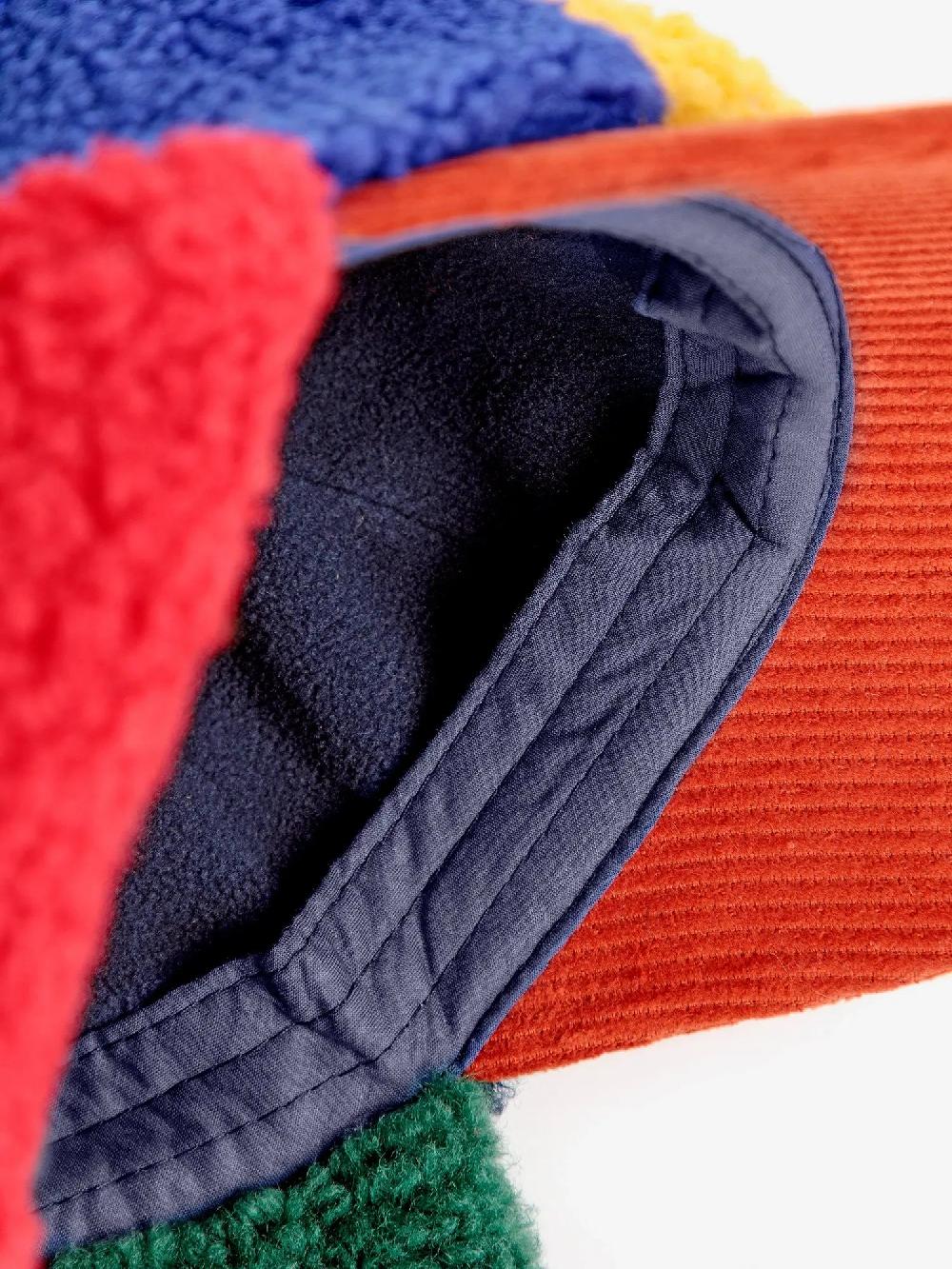 Bobo Choses Color Block Sheepskin Chapka