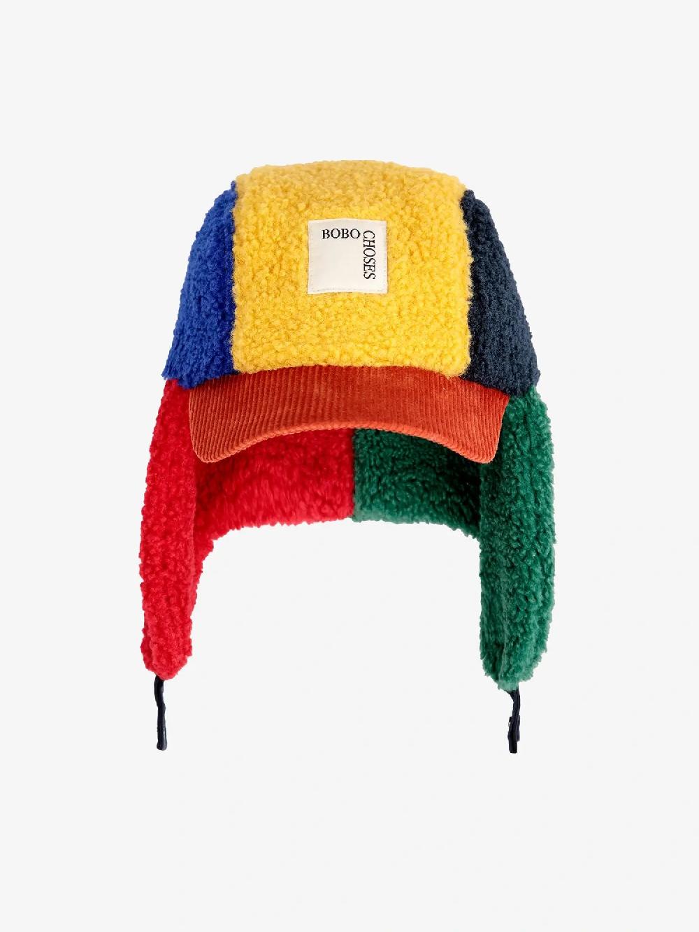Bobo choses Color Block sheepskin chapka