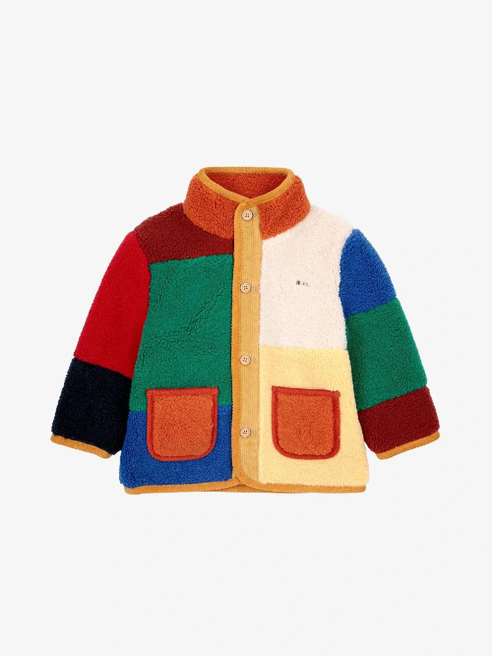 Bobo Choses Color Block Sheepskin Jacket