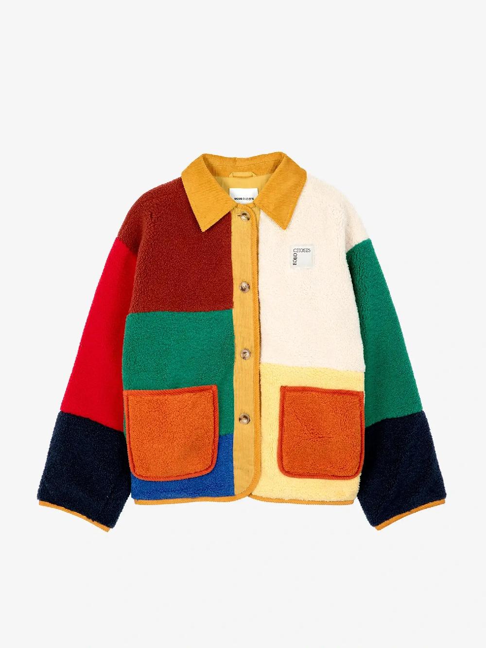 Bobo Choses Color Block Sheepskin Jacket