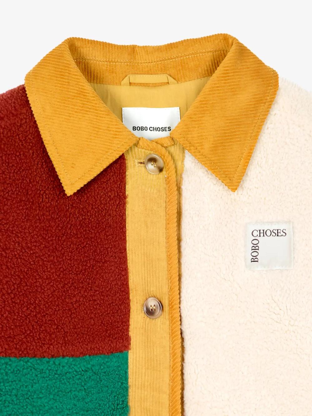 Bobo Choses Color Block Sheepskin Jacket