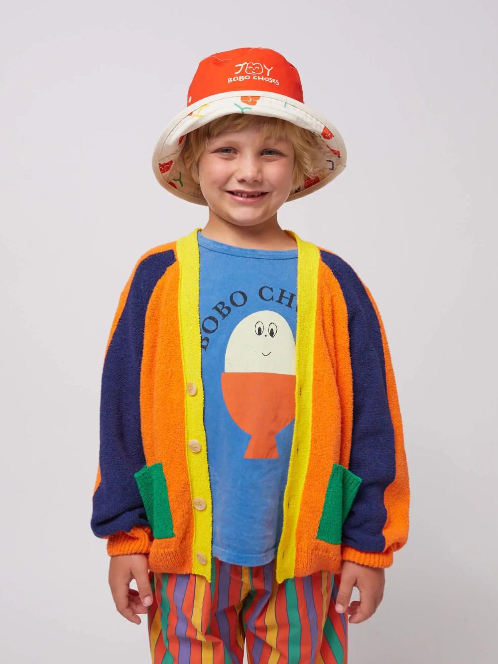 Bobo choses Color block V-neck cardigan