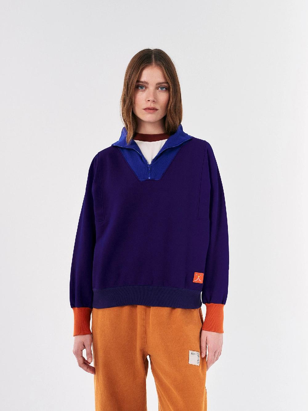Bobo Choses Color Block Zipped Sweatshirt
