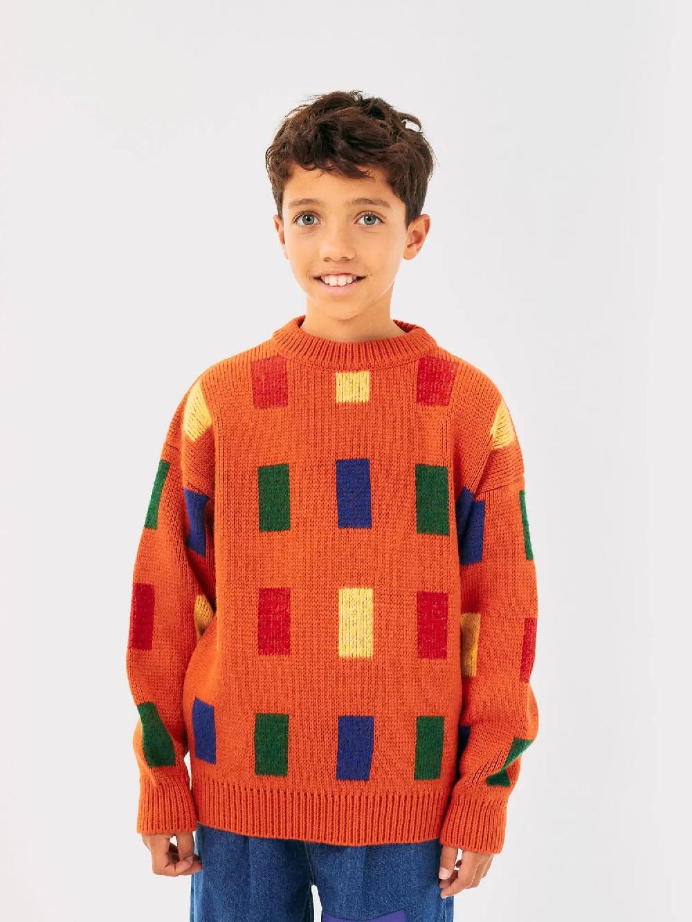 Bobo choses Color Game all over jacquard jumper