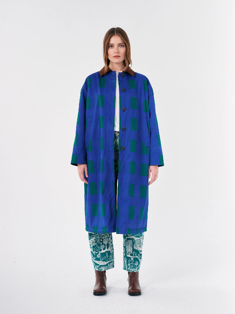 Bobo choses Color Game patched print long coat