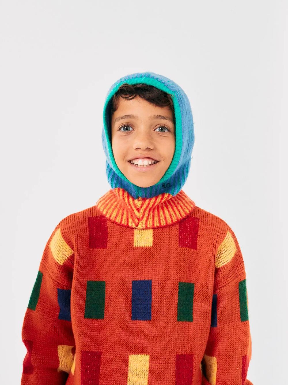 Bobo Choses Color Stripes Knitted Balaclava