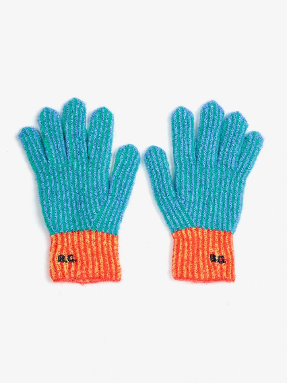 Bobo choses Color Stripes knitted gloves