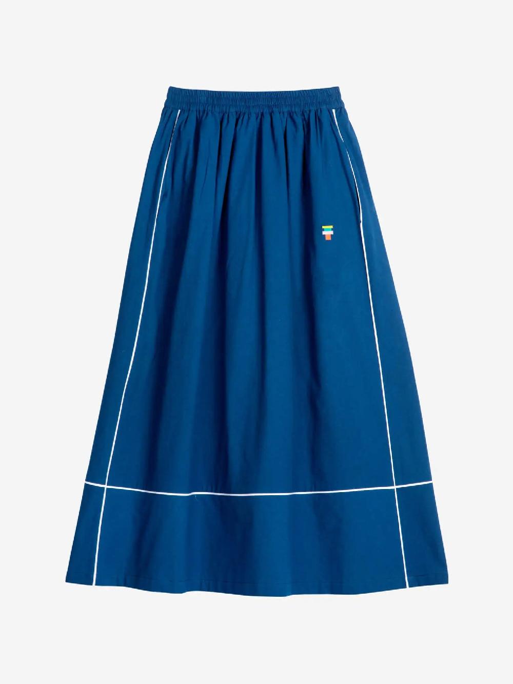 Bobo choses Contrast-trim evasé skirt