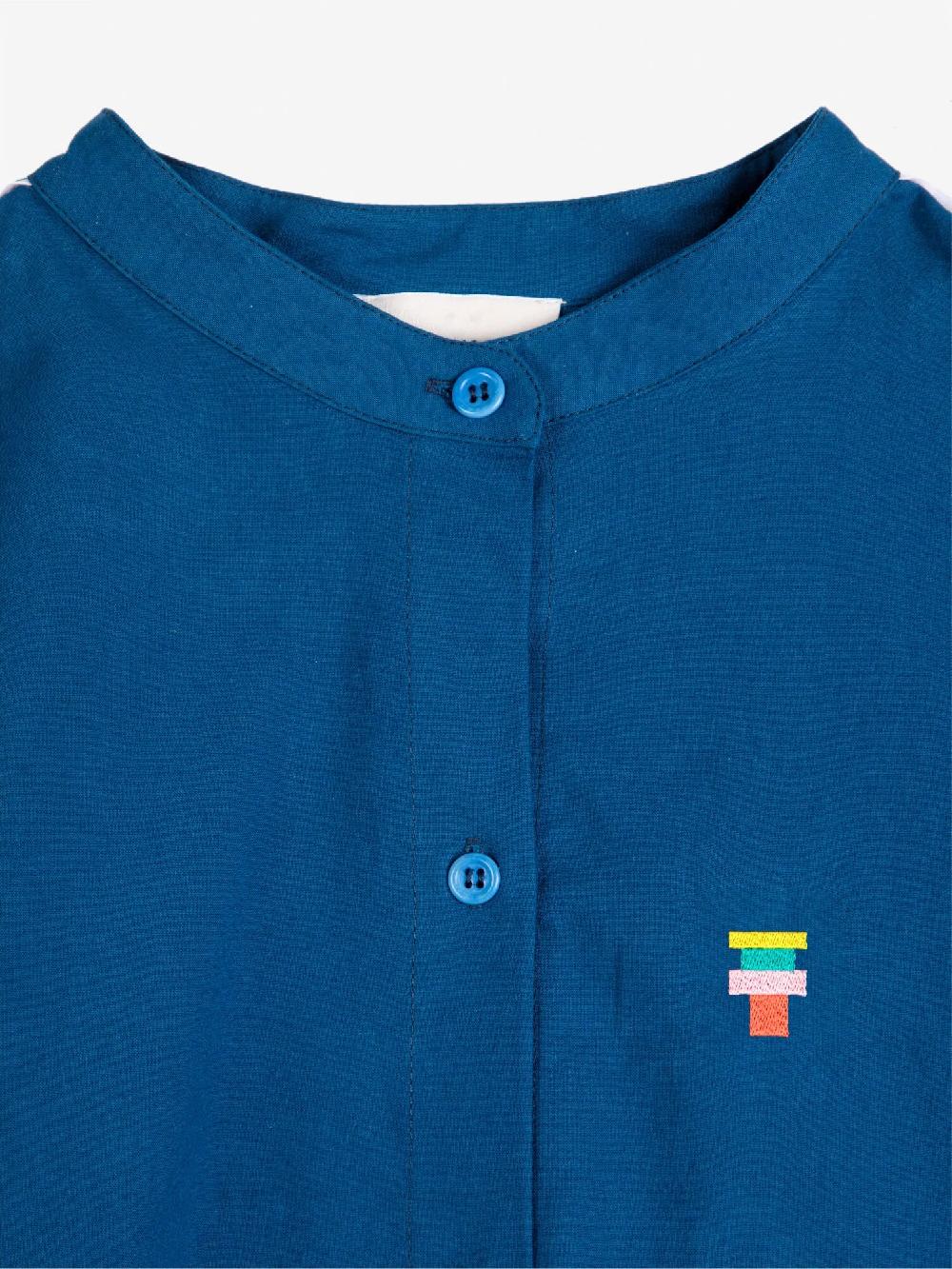 Bobo Choses Contrast-trim Puff Sleeve Shirt