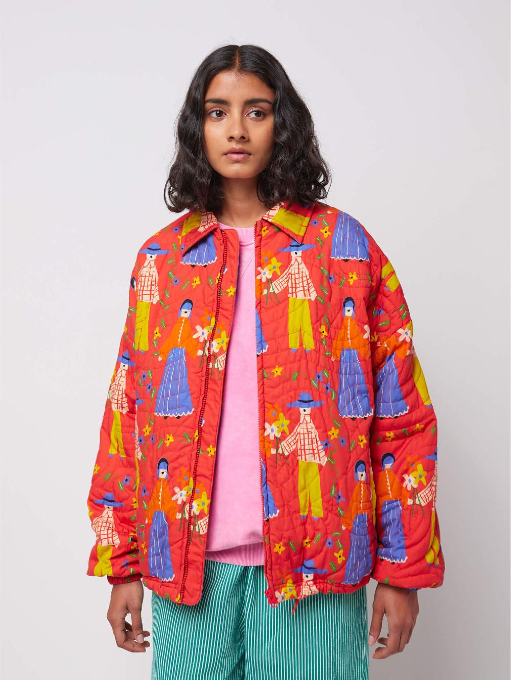 Bobo choses Couples print quilted jacket