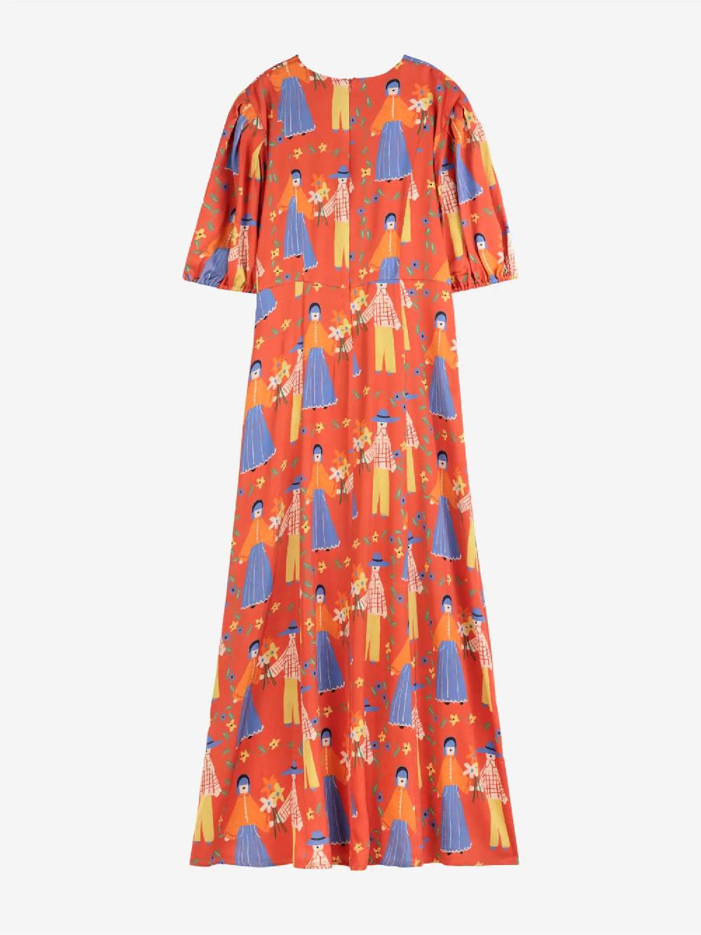 Bobo Choses Couples Print Satin Dress