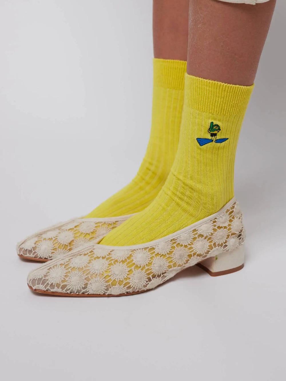 Bobo Choses Embroidery Long Socks
