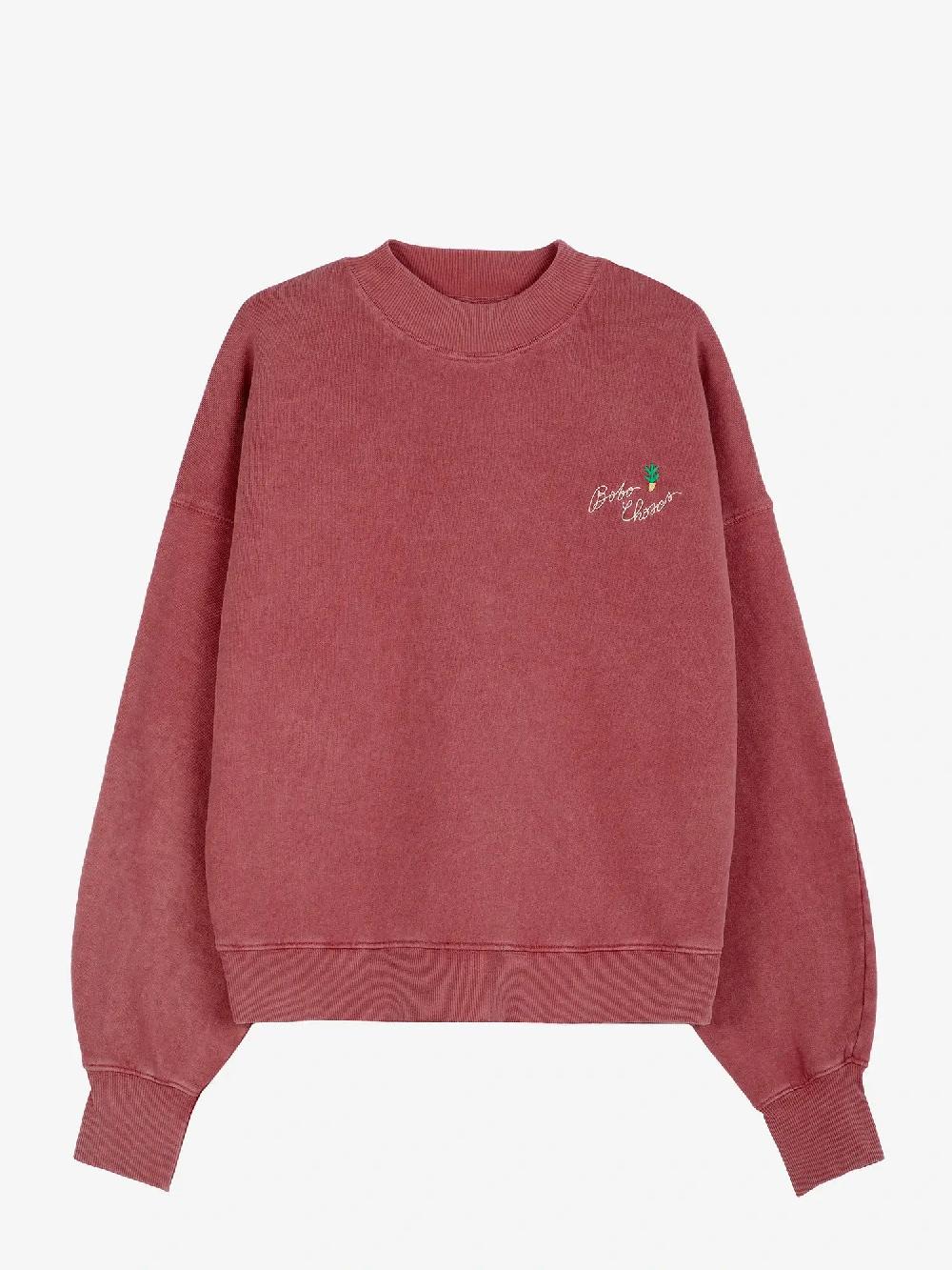 Bobo choses Bobo Choses embroidery mock-neck sweatshirt