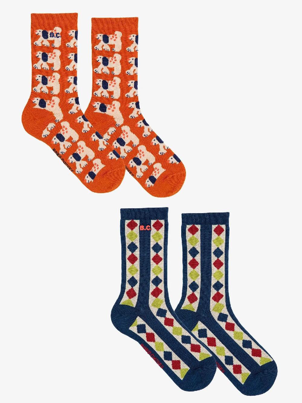 Bobo choses Fairy Dog and Diamonds long socks pack