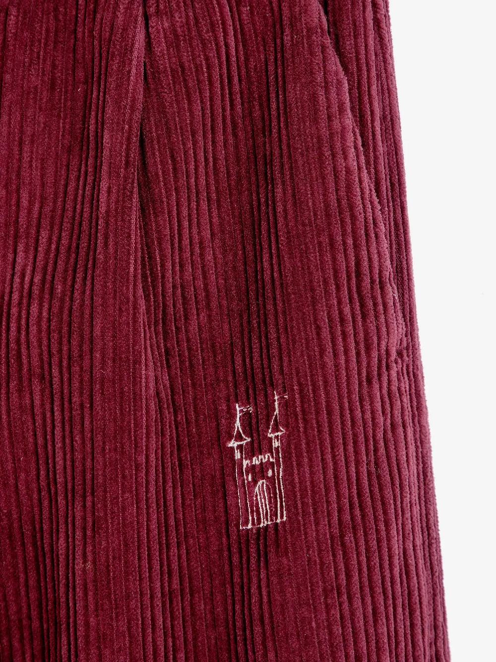 Bobo Choses Faraway Castle Pleated Corduroy Pants