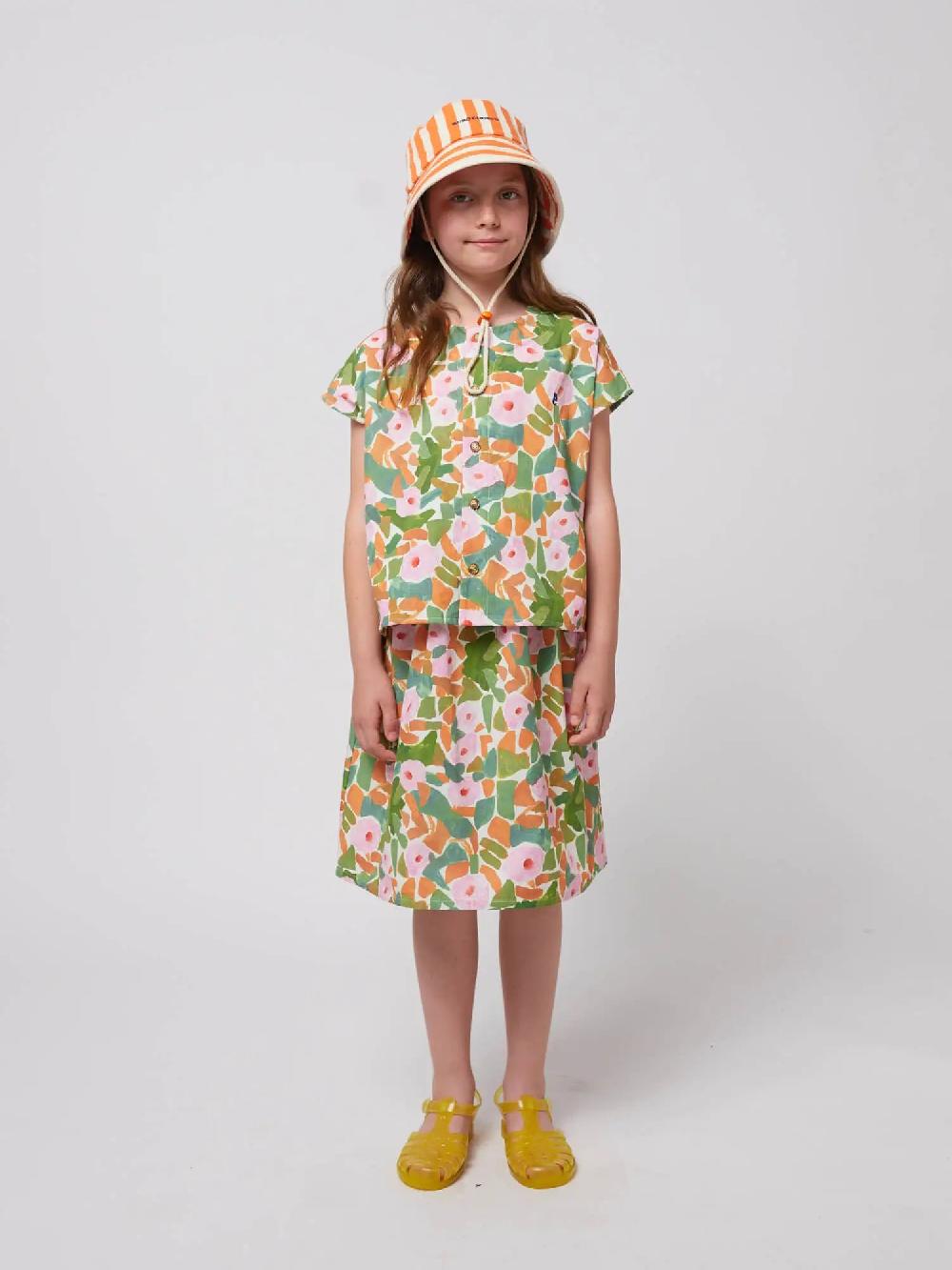 Bobo choses Floral all over woven midi skirt