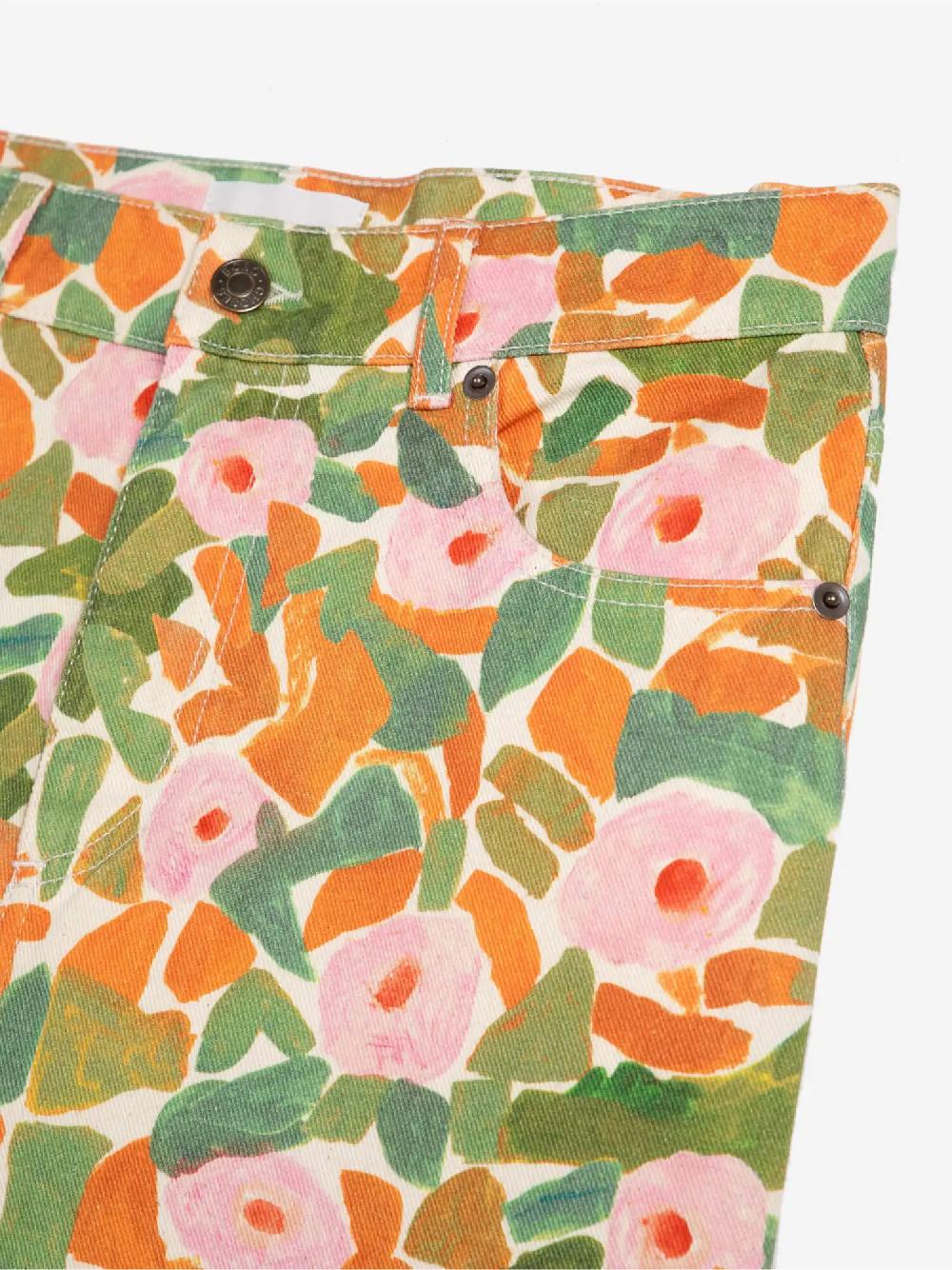 Bobo Choses Floral Print High Waist Jeans