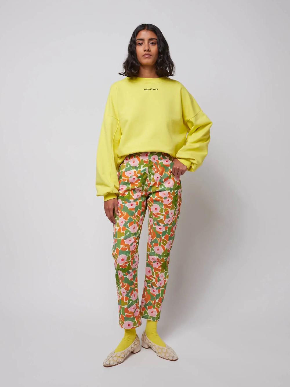 Bobo choses Floral print high waist jeans