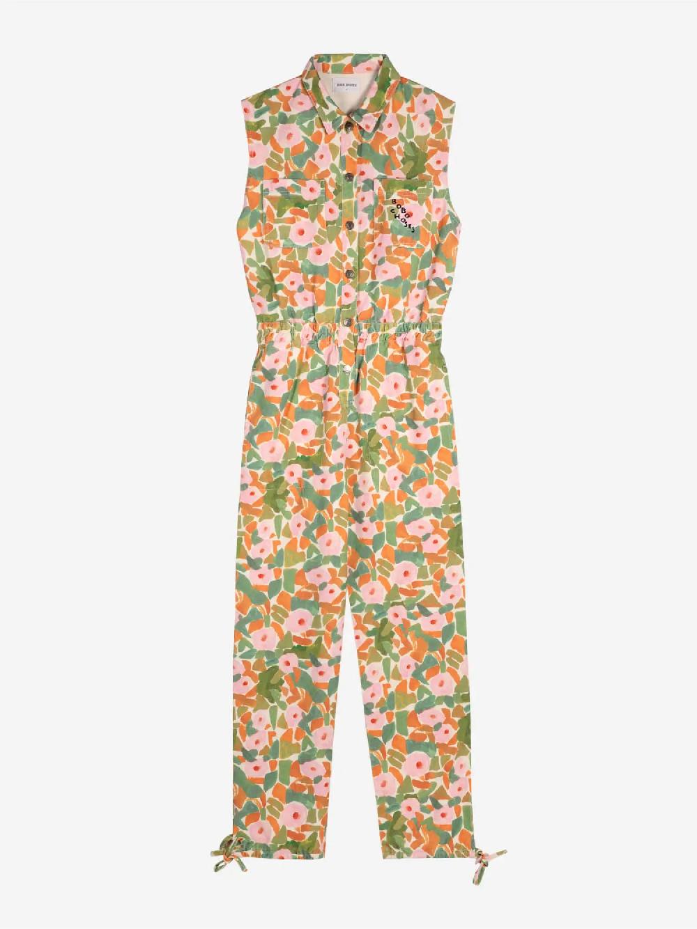 Bobo Choses Floral Print Relaxed Jumpsuit