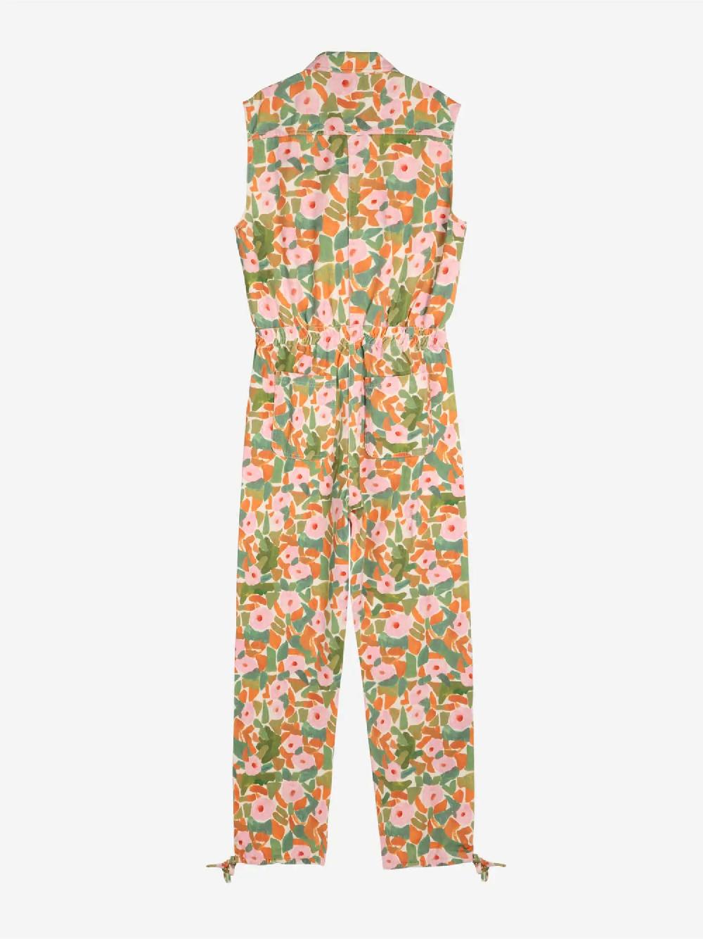 Bobo Choses Floral Print Relaxed Jumpsuit