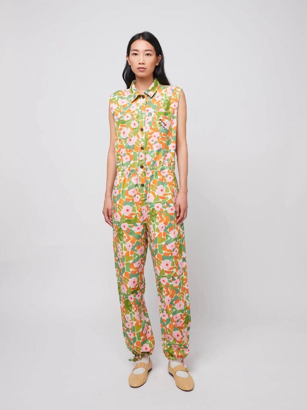 Bobo choses Floral print relaxed jumpsuit