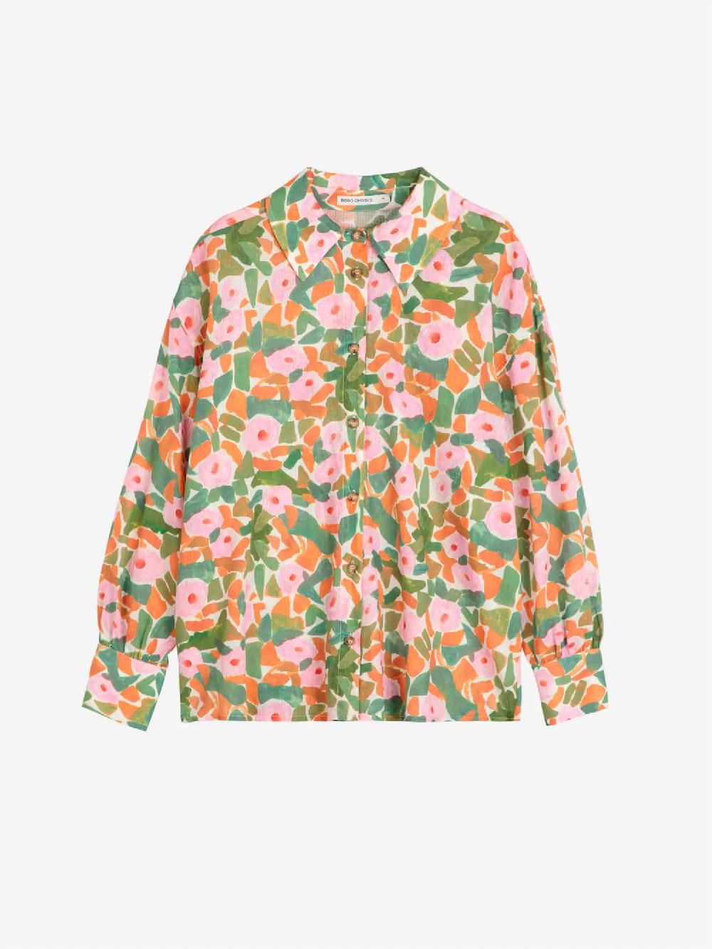 Bobo Choses Floral Print Relaxed Shirt