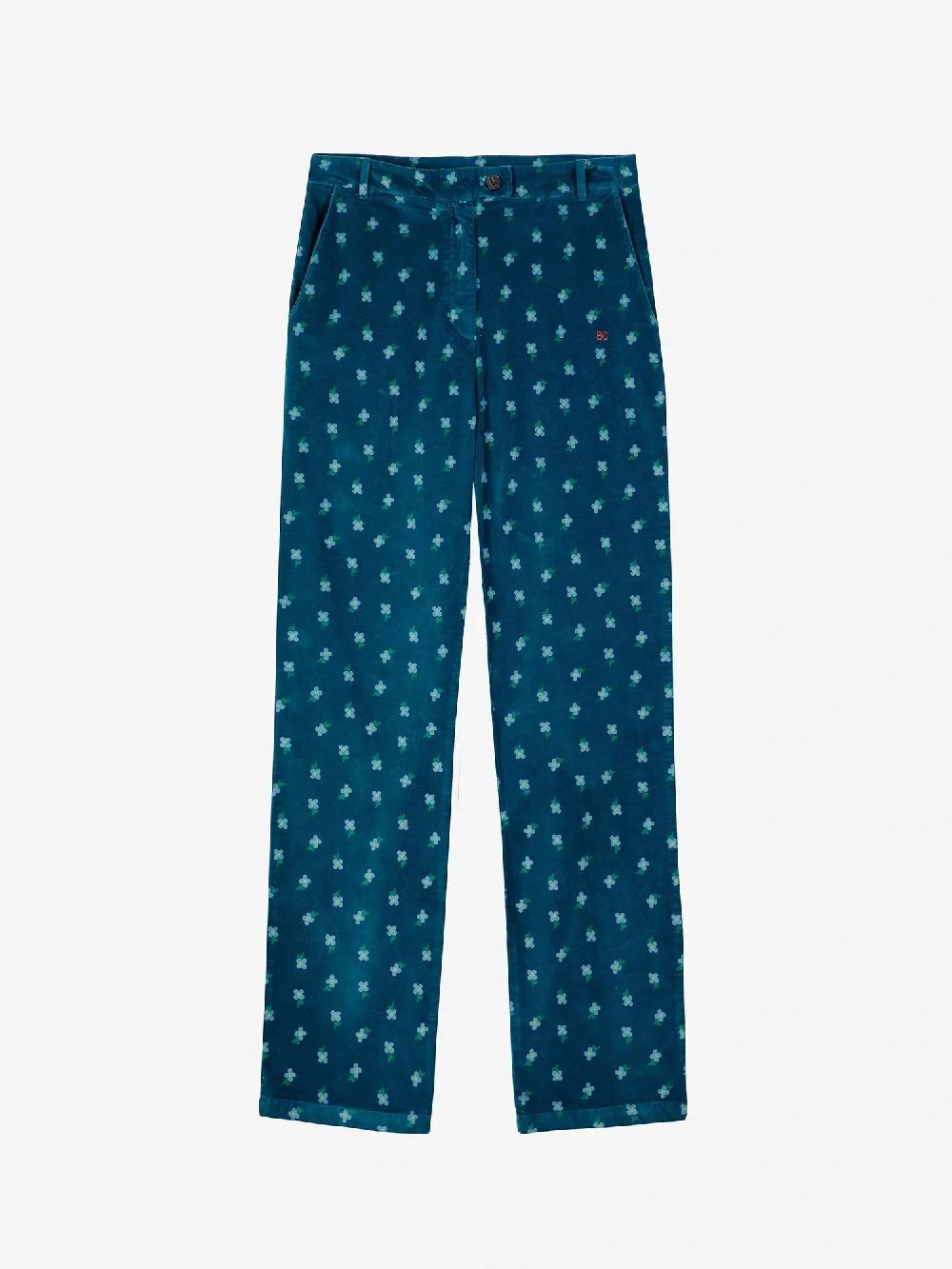 Bobo Choses Floral Printed Velvet Pants