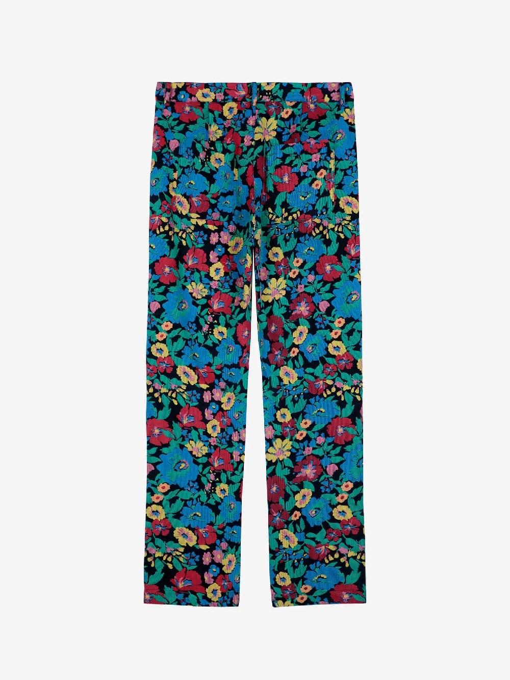 Bobo Choses Floral Woven Straight Pants