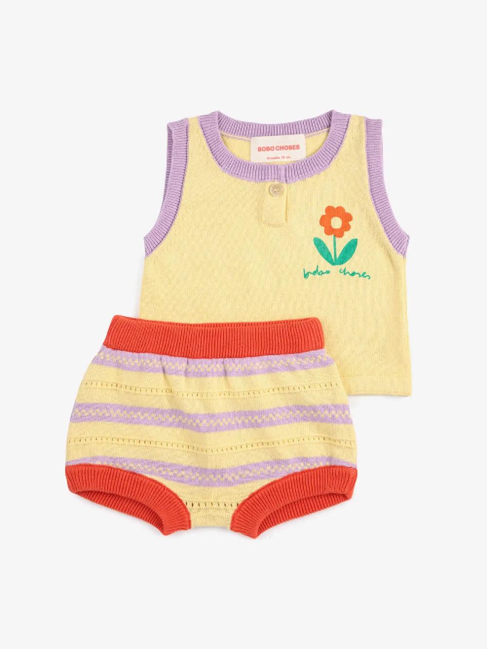 Bobo choses Flower knitted set