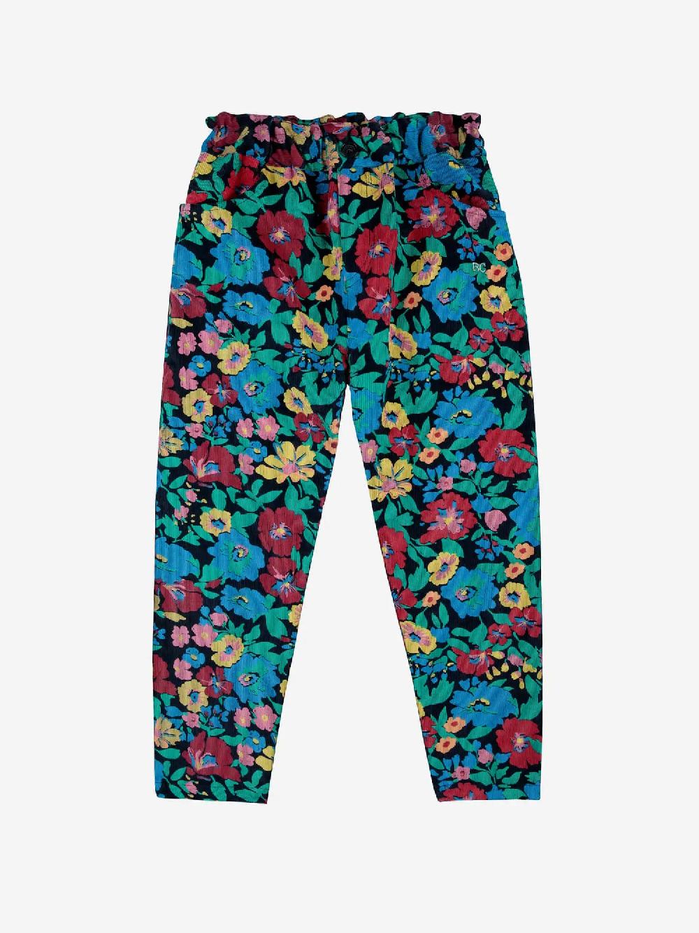 Bobo Choses Flowers All Over Woven Paperbag Pants