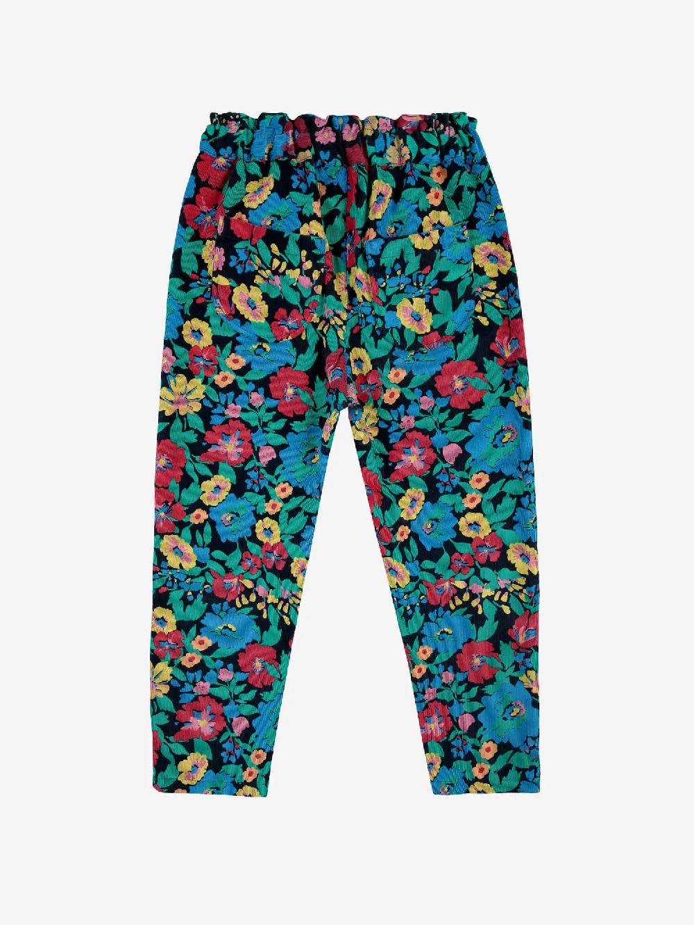 Bobo Choses Flowers All Over Woven Paperbag Pants