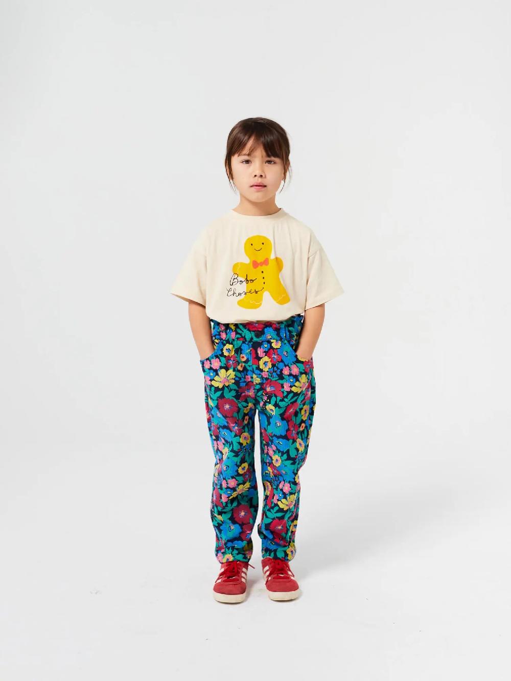 Bobo choses Flowers all over woven paperbag pants
