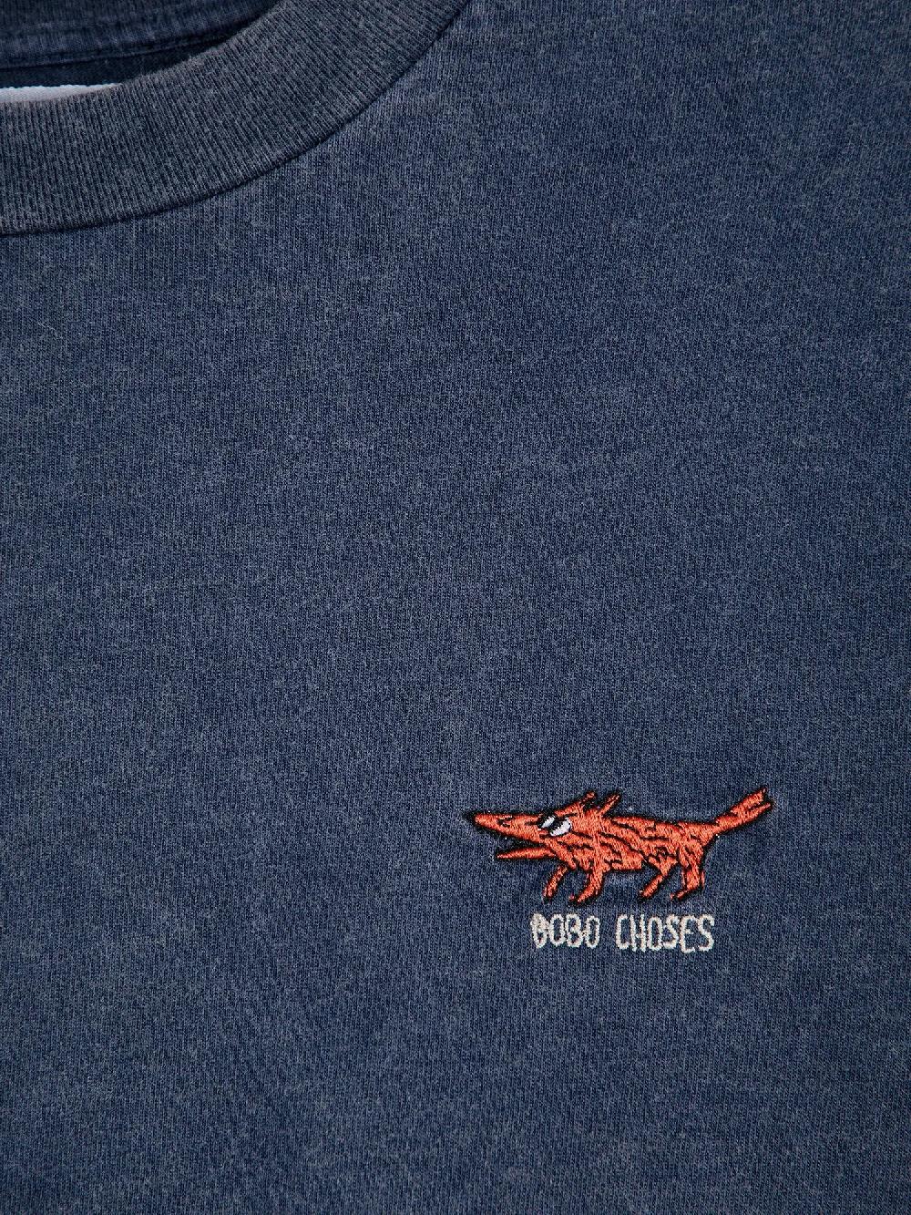 Bobo Choses Fox Embroidery Long Sleeve T-shirt