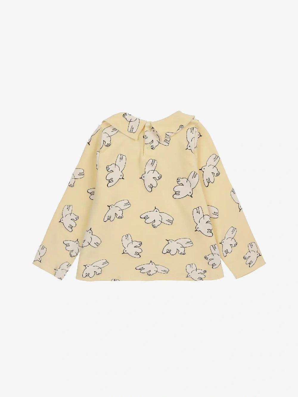 Bobo Choses Freedom Bird All Over Collar T-shirt
