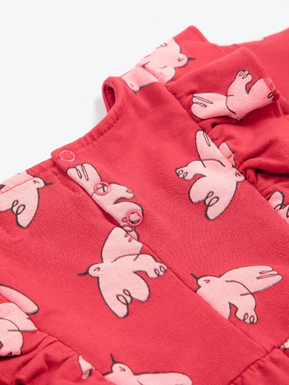 Bobo Choses Freedom Bird All Over Ruffle Dress