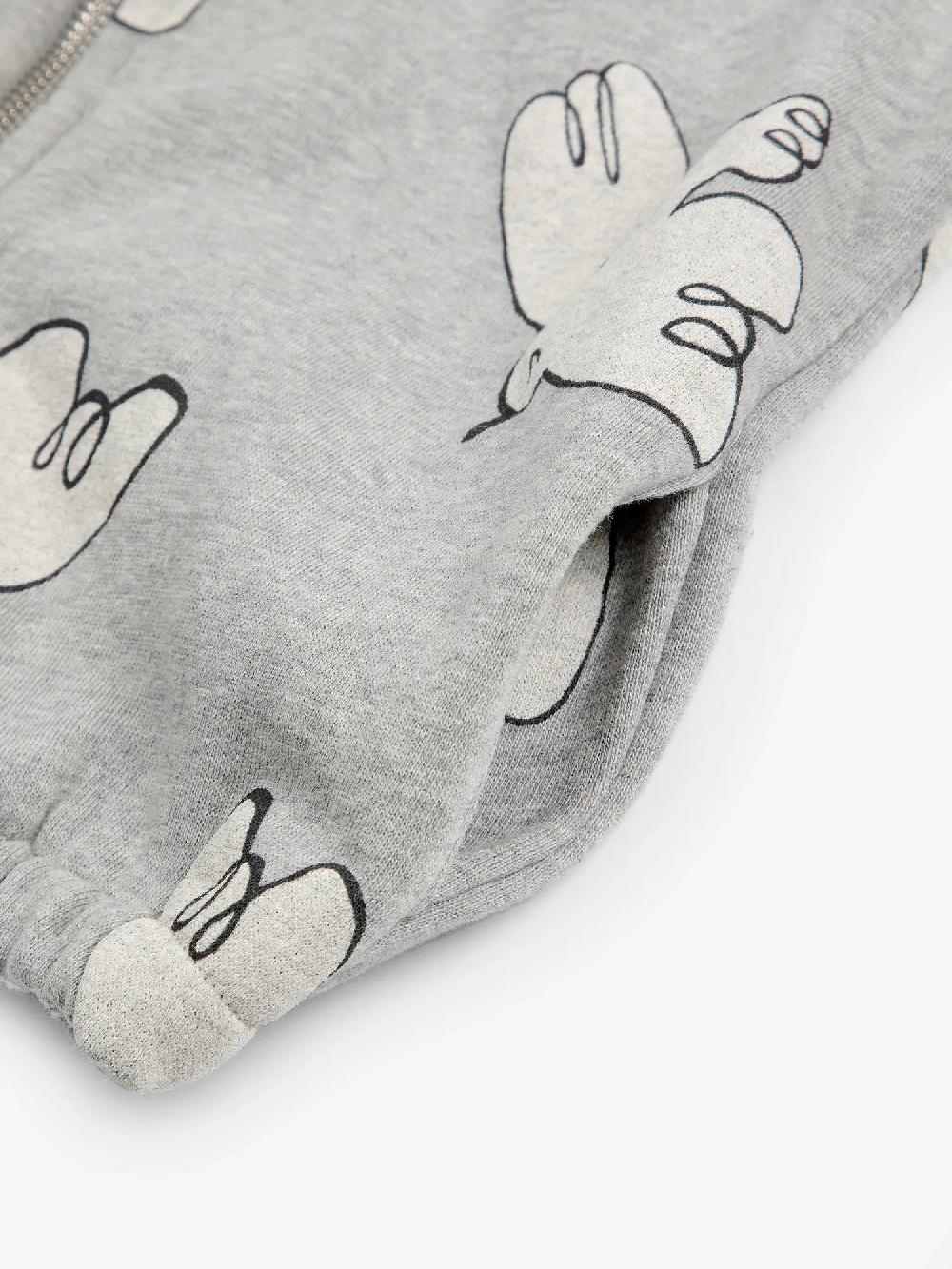 Bobo Choses Freedom Bird All Over Zipped Hoodie