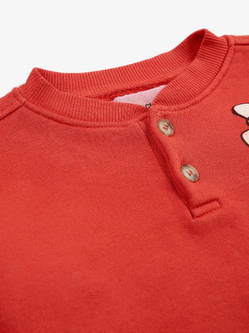 Bobo Choses Freedom Bird Buttoned Sweatshirt