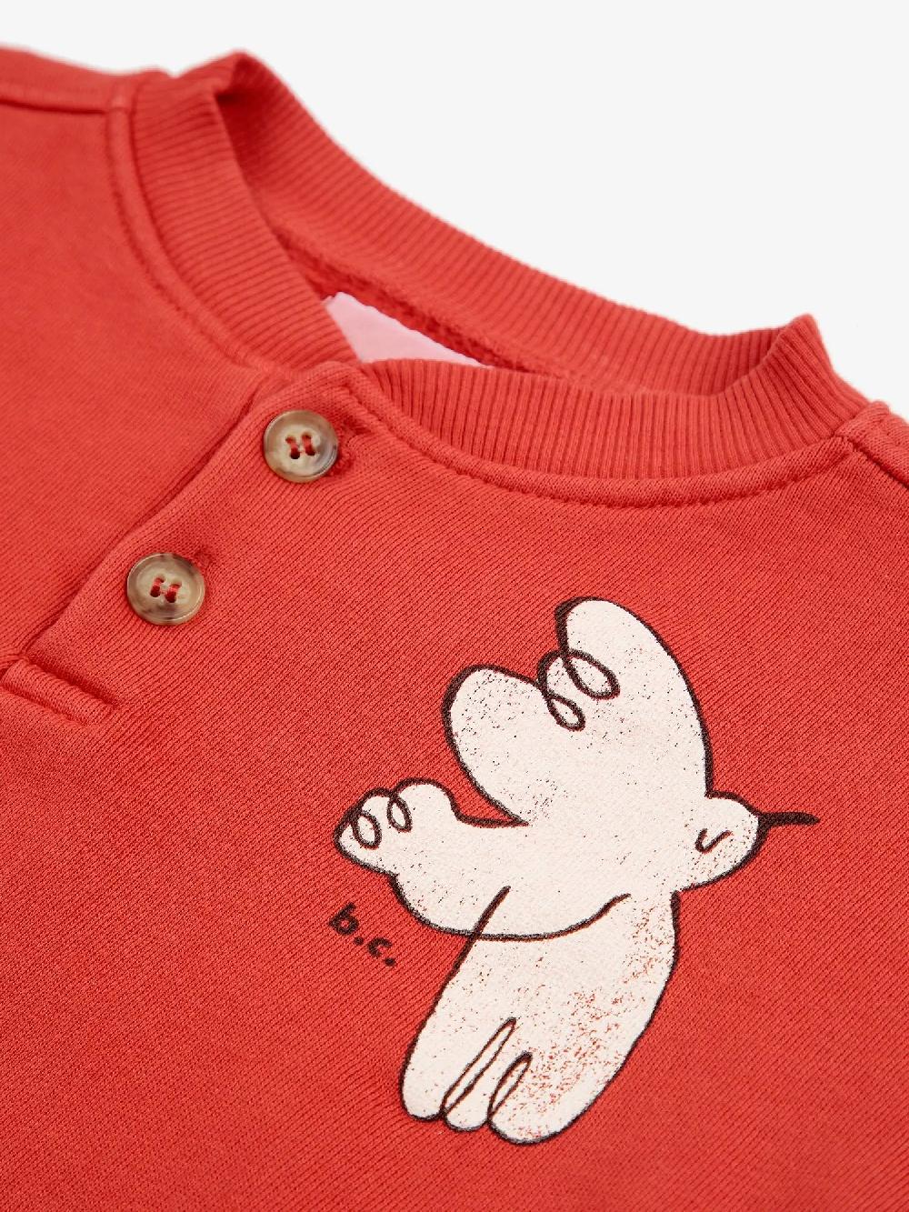 Bobo Choses Freedom Bird Buttoned Sweatshirt