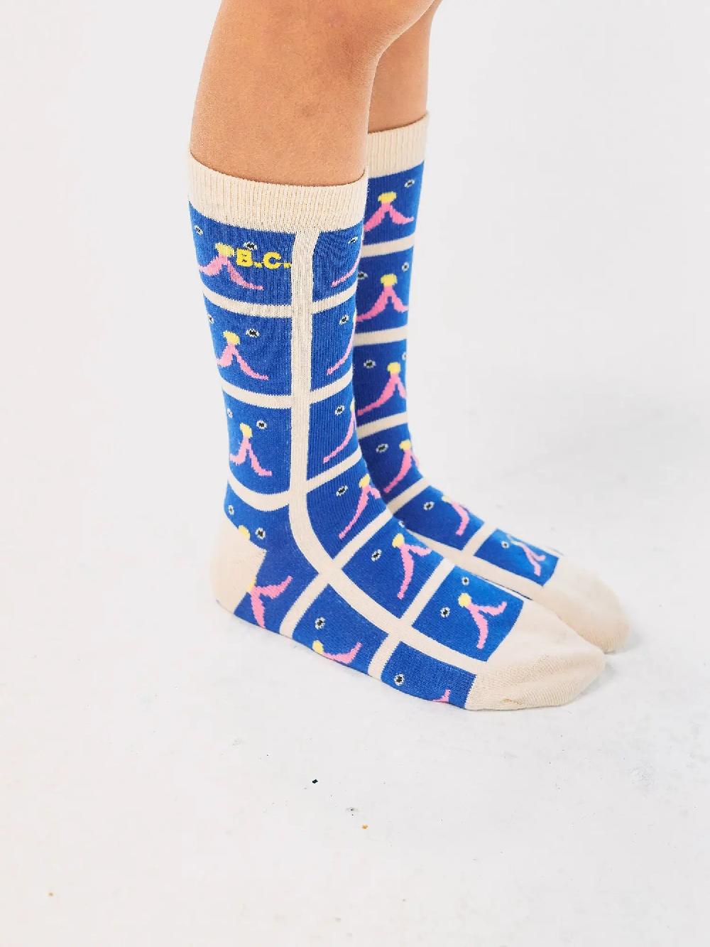 Bobo Choses Funny Face All Over Long Socks