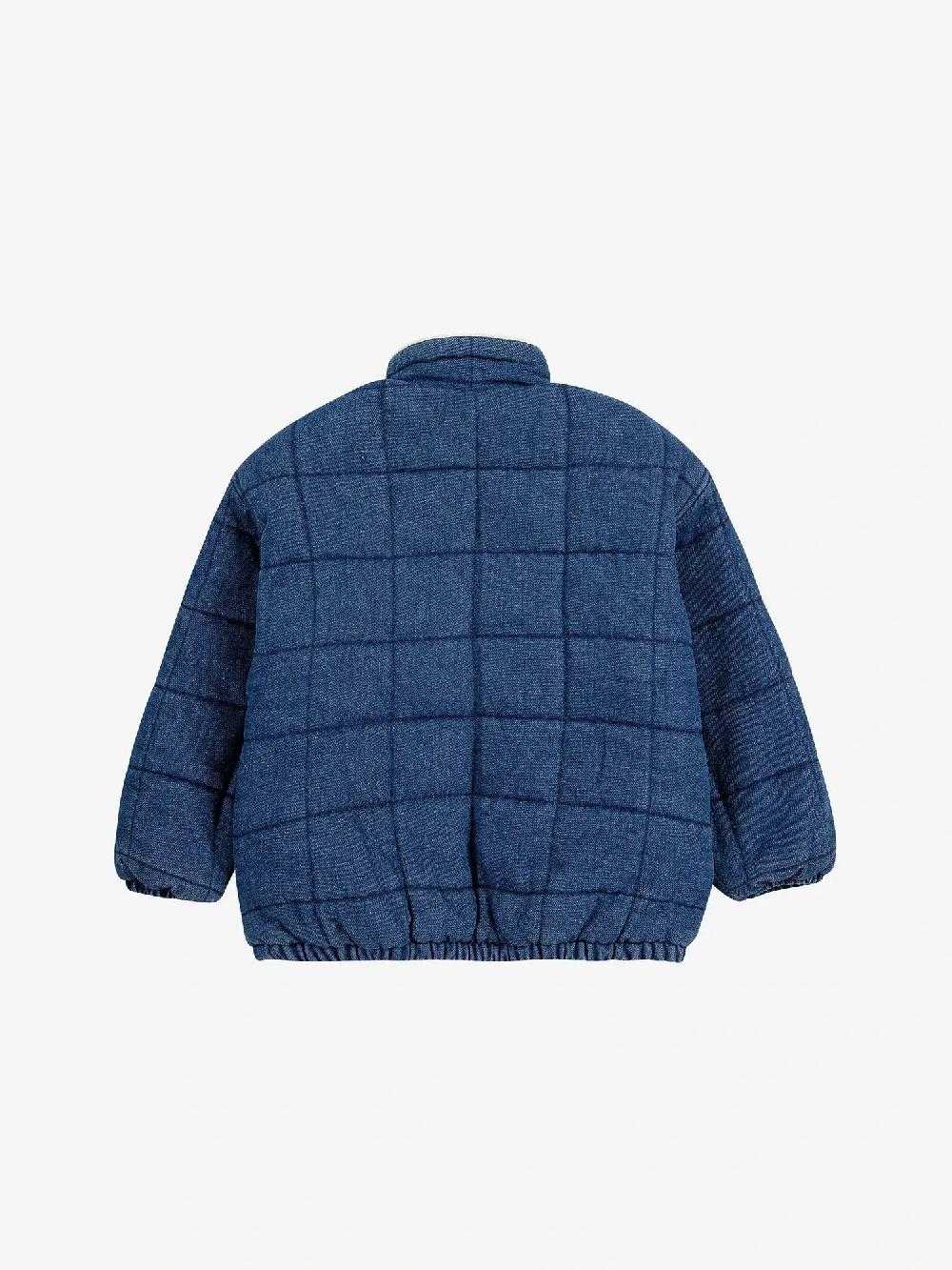 Bobo Choses Funny Face Denim Quilted Jacket