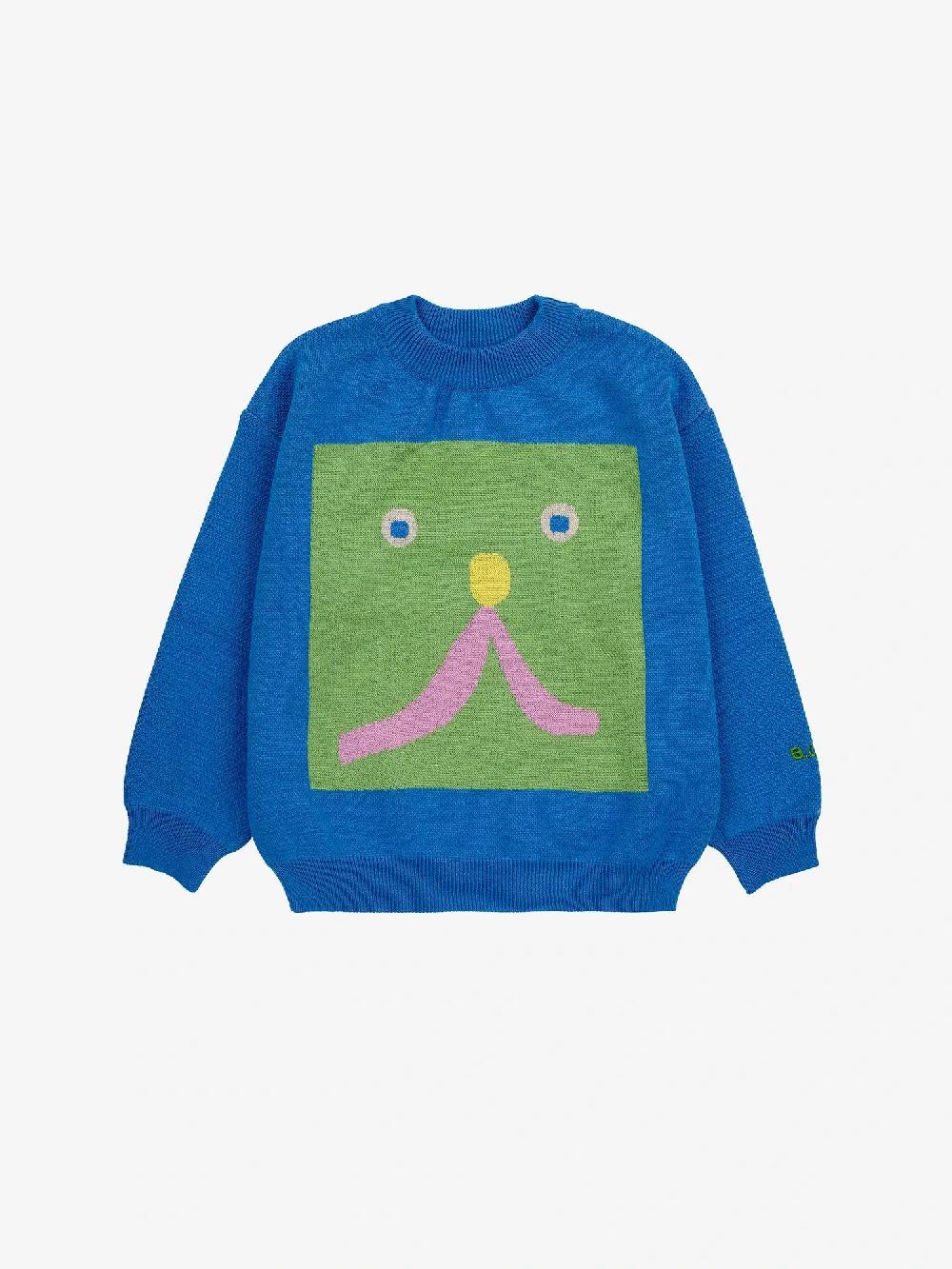 Bobo Choses Funny Face Jacquard Jumper