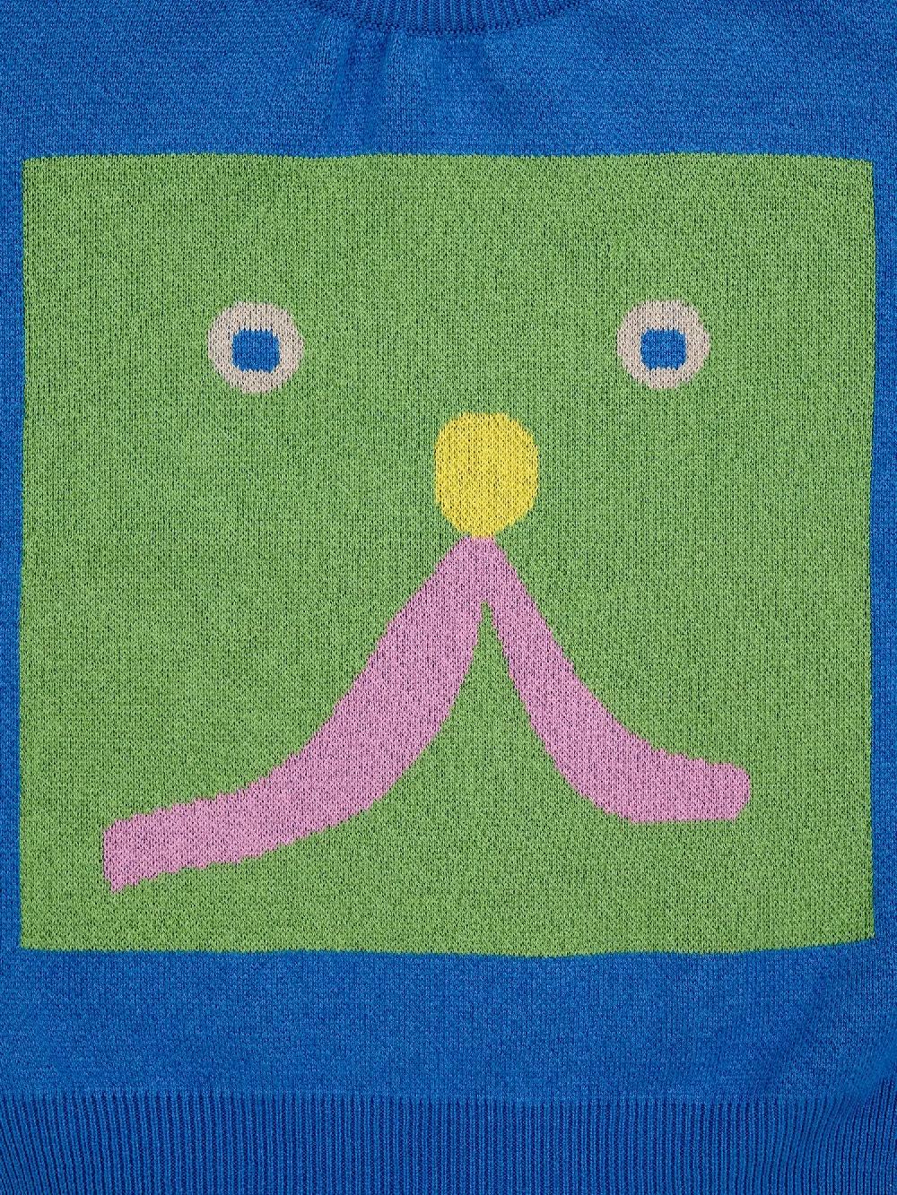 Bobo Choses Funny Face Jacquard Jumper